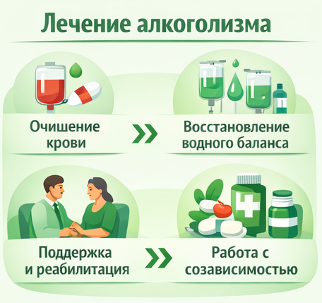 лечение алкоголизма в Заринске этапы